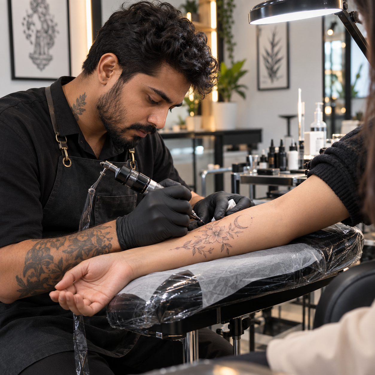 Fine-line tattoo appointment